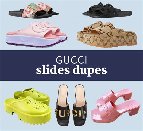 gucci loafer slides dupe|gucci new slides.